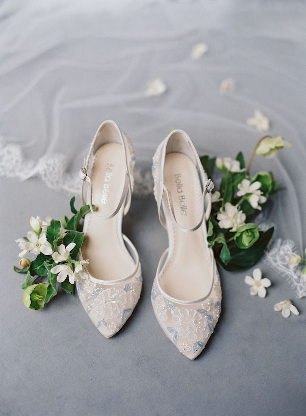 Bella Belle Viola blue wedding shoes