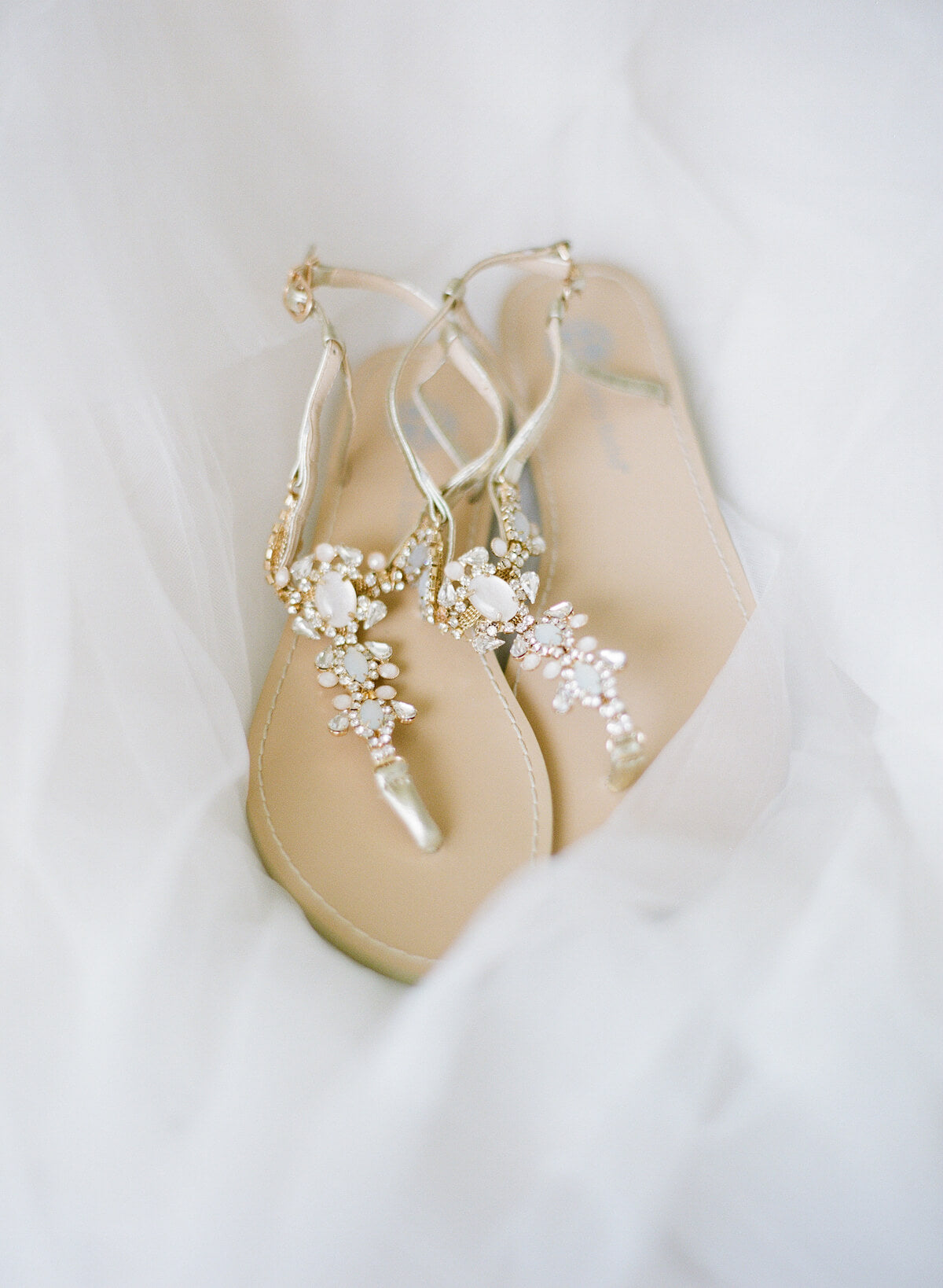rose gold wedding flip flops
