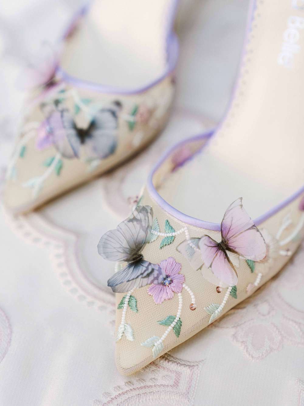 eve lavender wedding heel