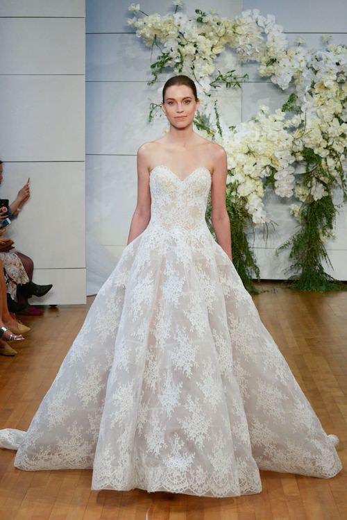 MONIQUE LHUILLIER WEDDING DRESSES PAIRED WITH DREAMY WEDDING SHOES