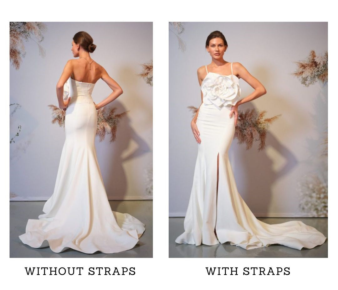 The Spring 2024 bridal trends from NYBFW detachable straps badgley mishka