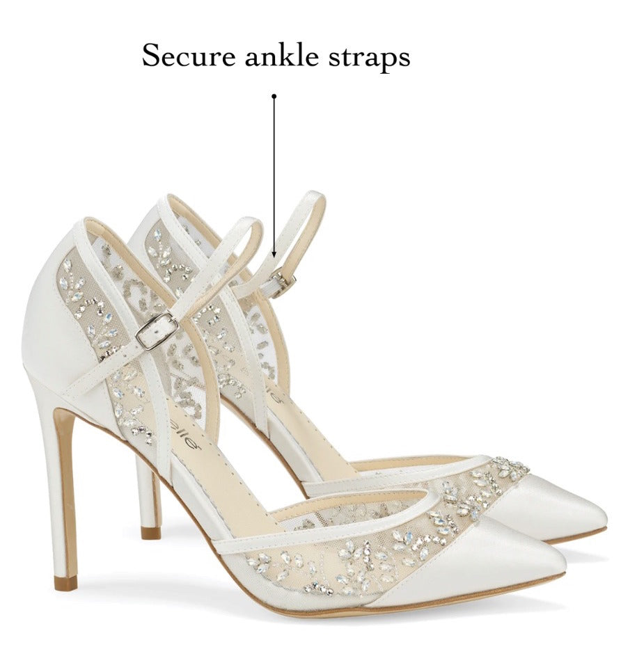 ankle strap wedding shoes bella belle
