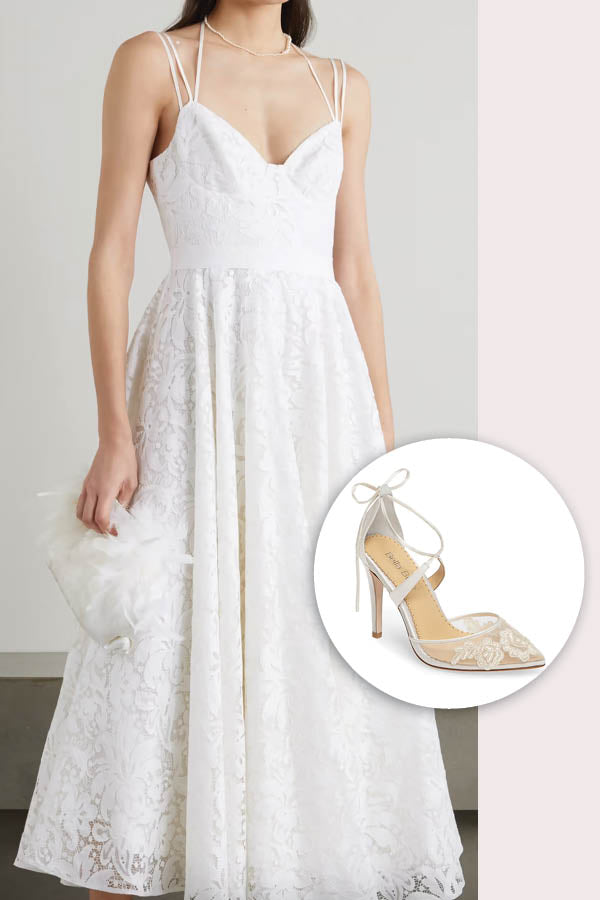 bridal shower lace dress 