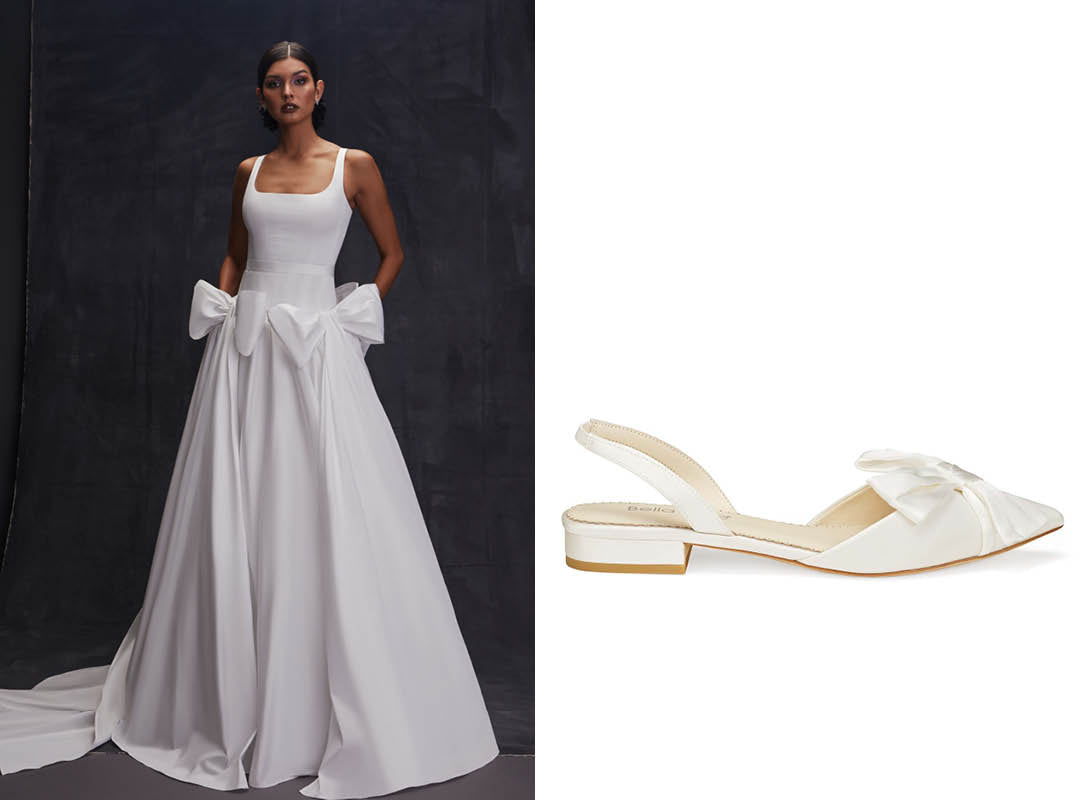nadia manjarrez classic wedding dresses and bella belle reilly classic wedding shoes