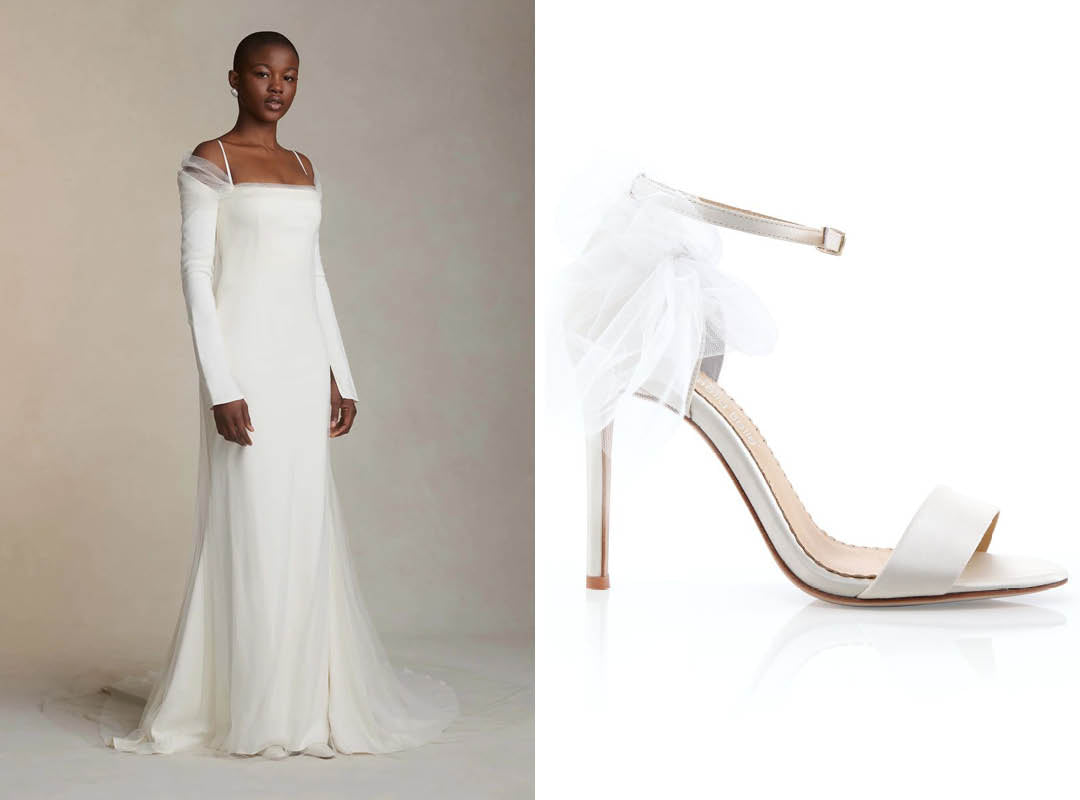 danielle frankel classic wedding dresses and bella belle elise classic wedding shoes