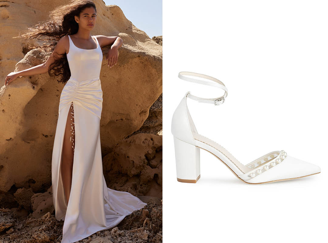 dana harel classic wedding dresses and bella belle emery classic wedding shoes