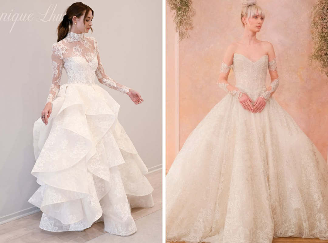 The Spring 2024 bridal trends from NYBFW voluminous skirts