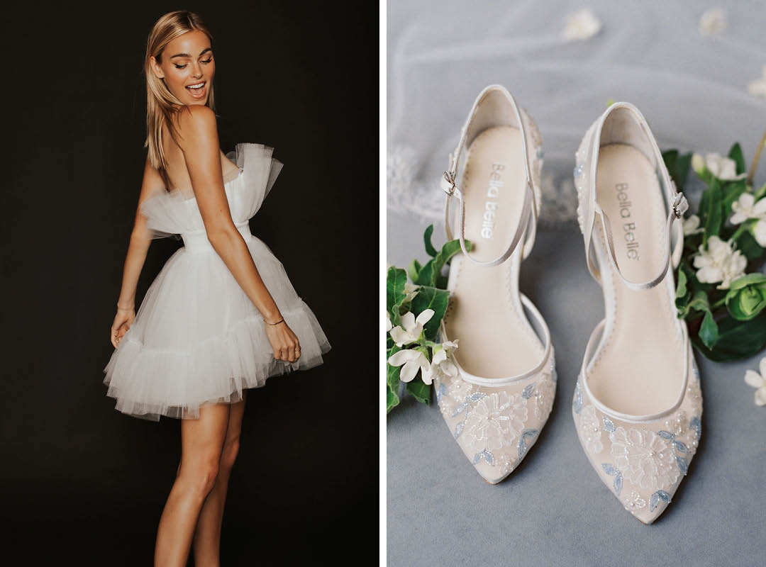 Whimsical Rehearsal Dinner Outfit for the Bride and Guest