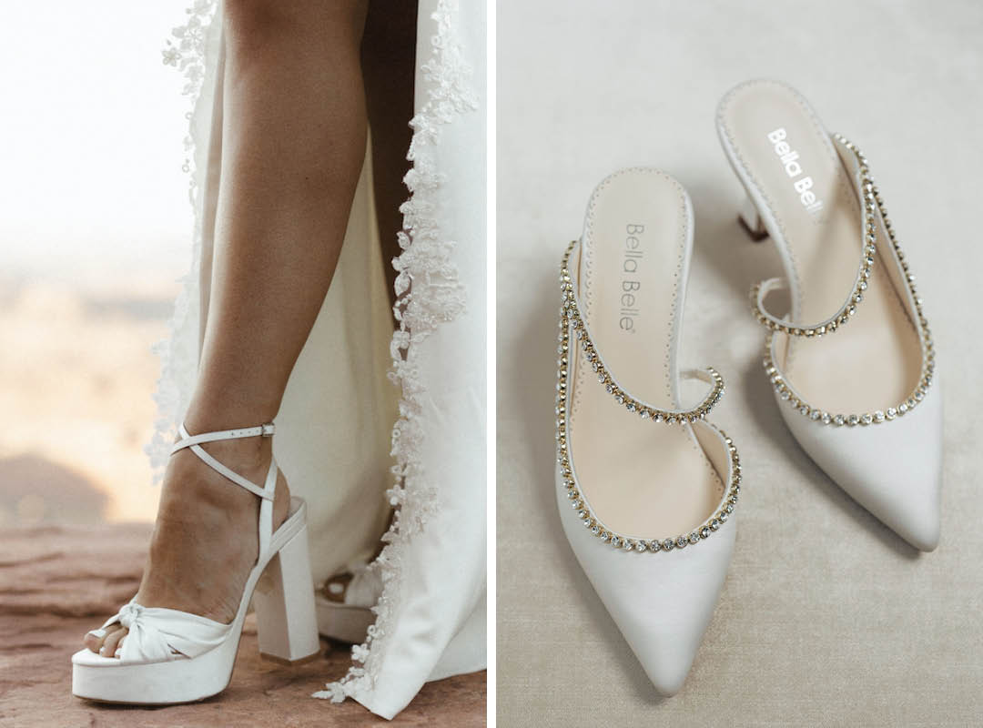 bella belle spring 2025 wedding shoe trends serafina and hadley reception bridal shoes