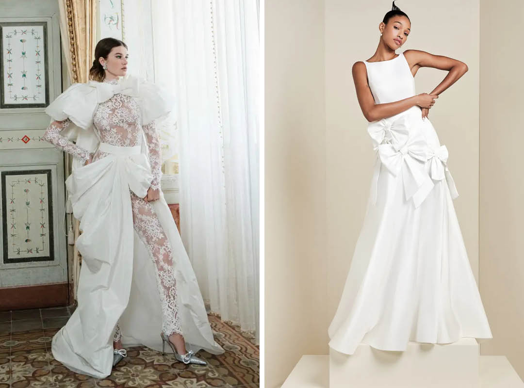 monique lhuillier and viktor and rolf spring 2025 wedding dress trend