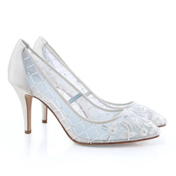 Cora Floral Chic Pumps Ivory Wedding 