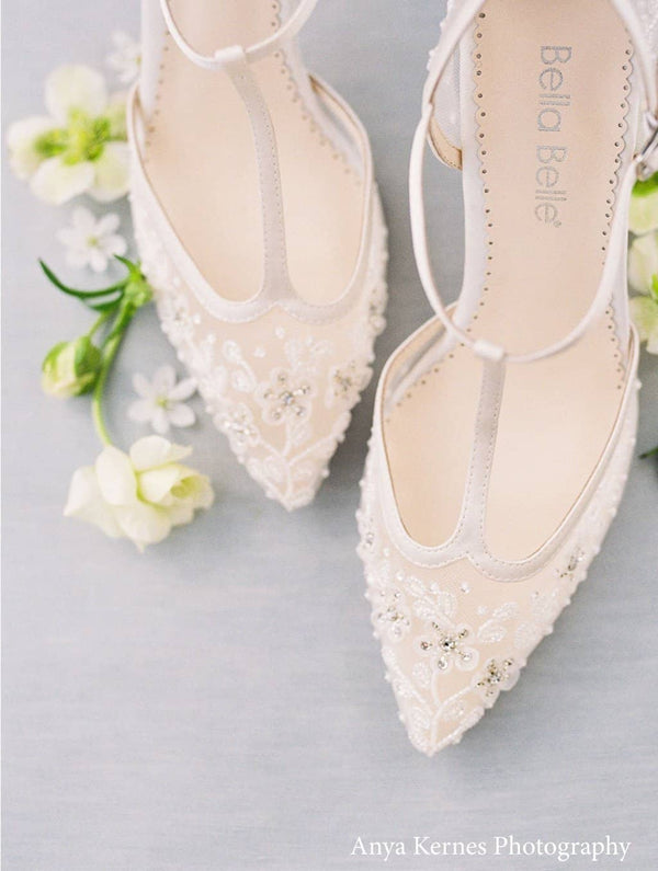 t strap wedding shoes