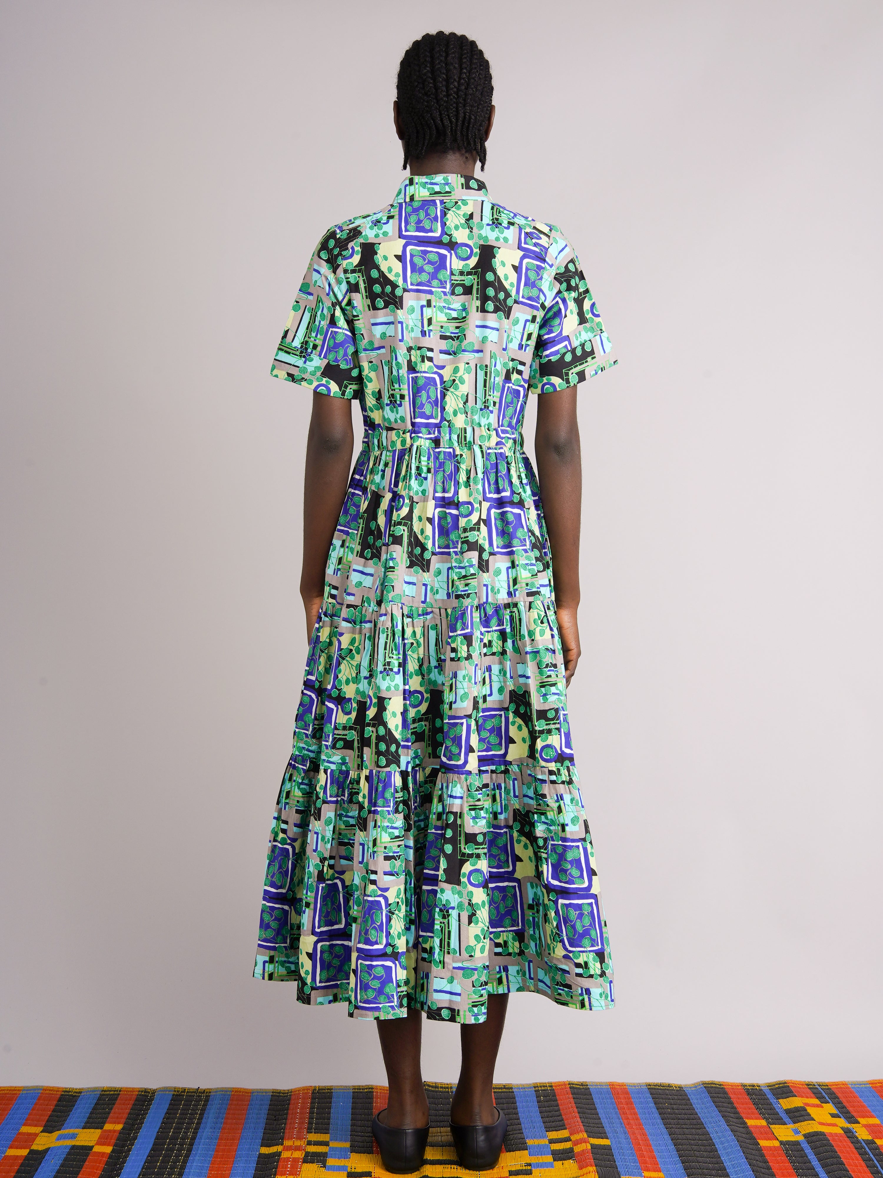 Ayodele Green Drawstring Dress – Kemi Telford