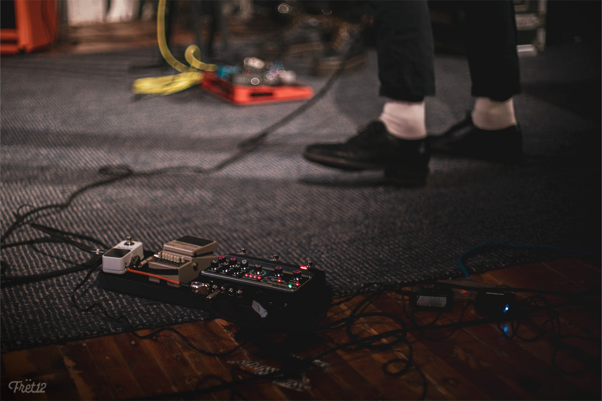 Charlie Landsman's pedal board for the Ganser FRET12 Session