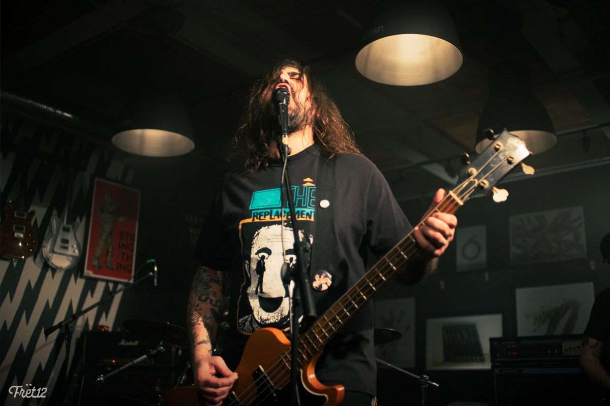 Bass player Luca Cimarusti from Ready For Death
