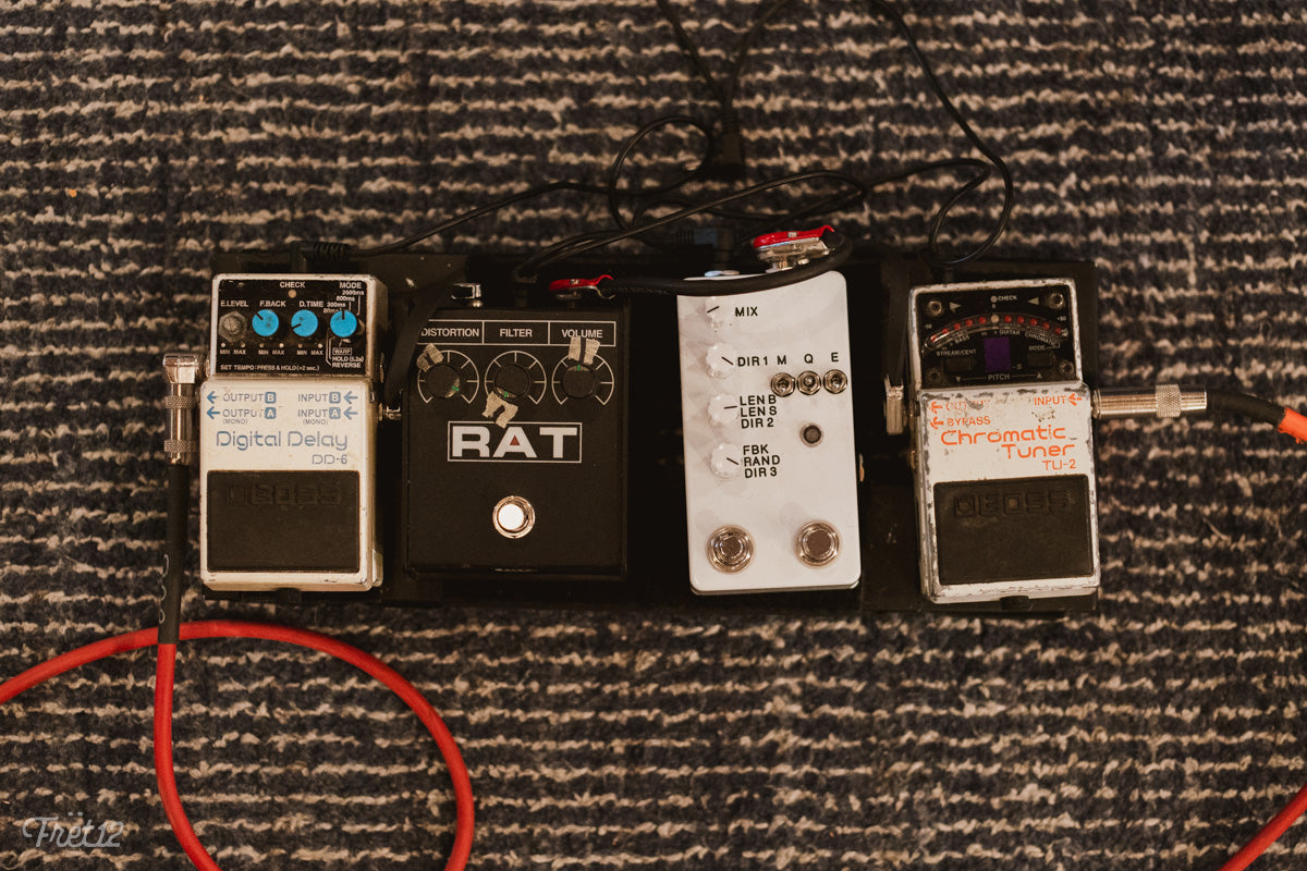 Asher Case's pedalboard for bass.