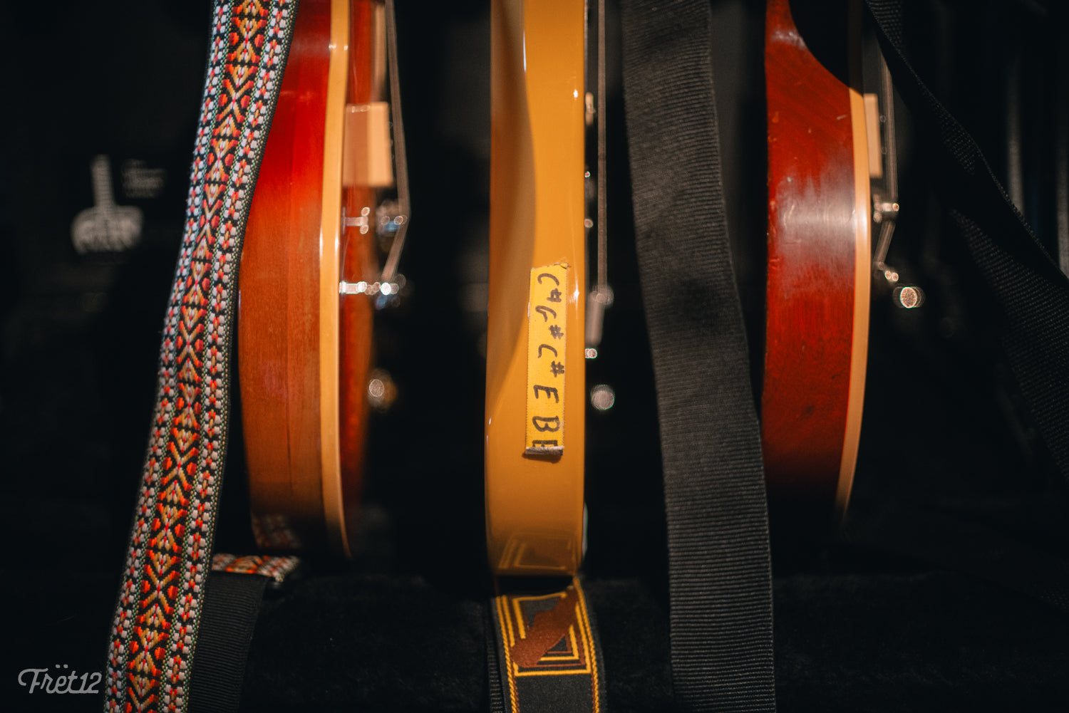 The guitar rack used by Mclusky at their FRET12 Session at the Salt Shed.