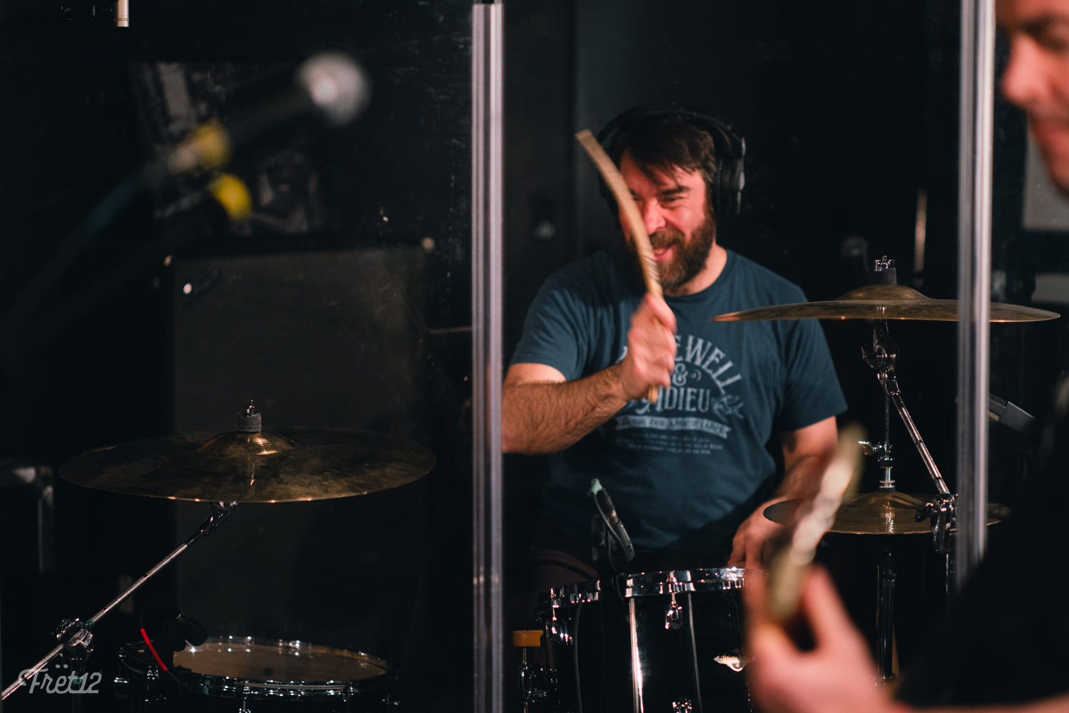 Drummer Jack Egglestone of Mclusky.