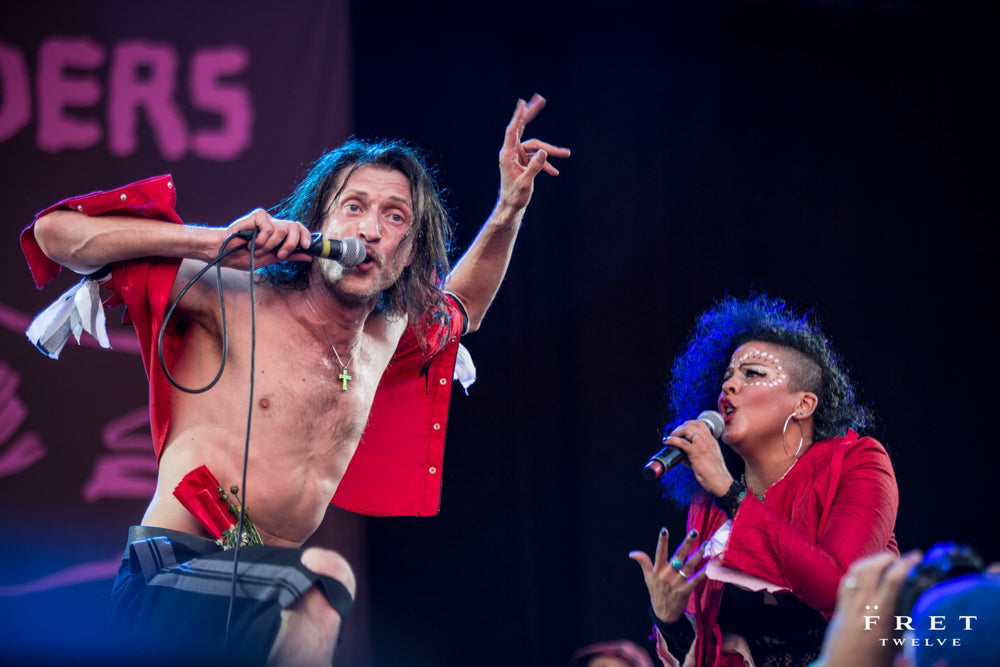 Gogol Bordello performs at Riot Fest in Chicago.