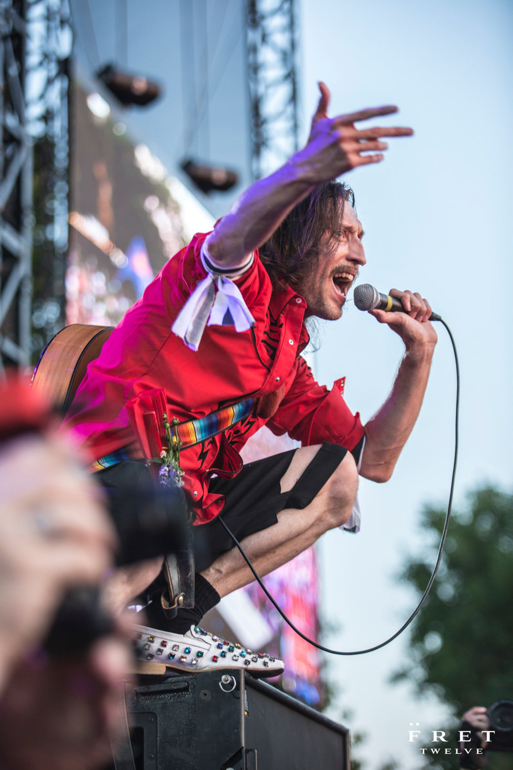 Gogol Bordello performs at Riot Fest in Chicago.