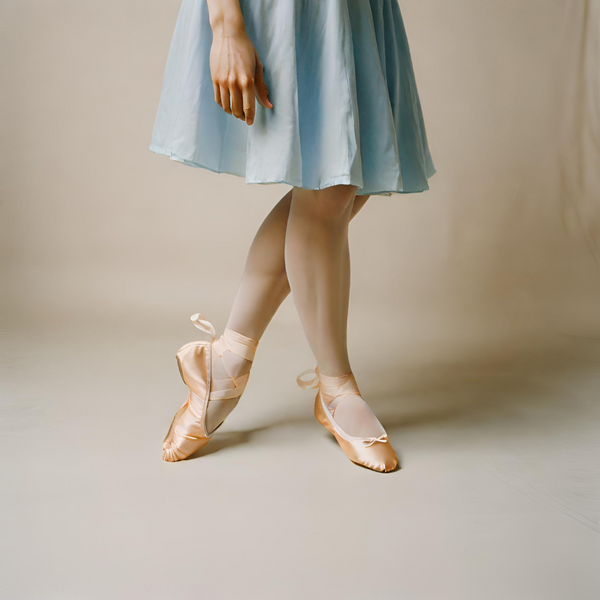 How to Sew Elastics Onto Pointe Shoes