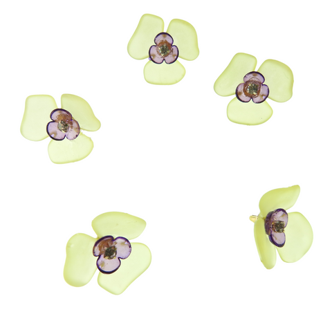 flower shaped buttons