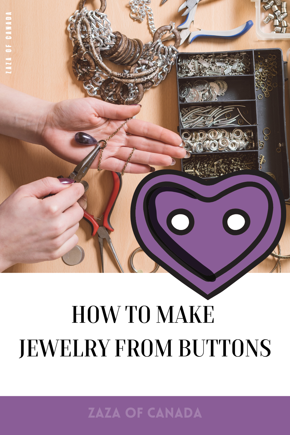 how to make jewelry with fancy buttons