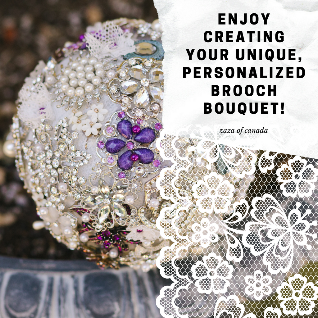 How to Make a Brooch Bouquet with a Styrofoam Ball