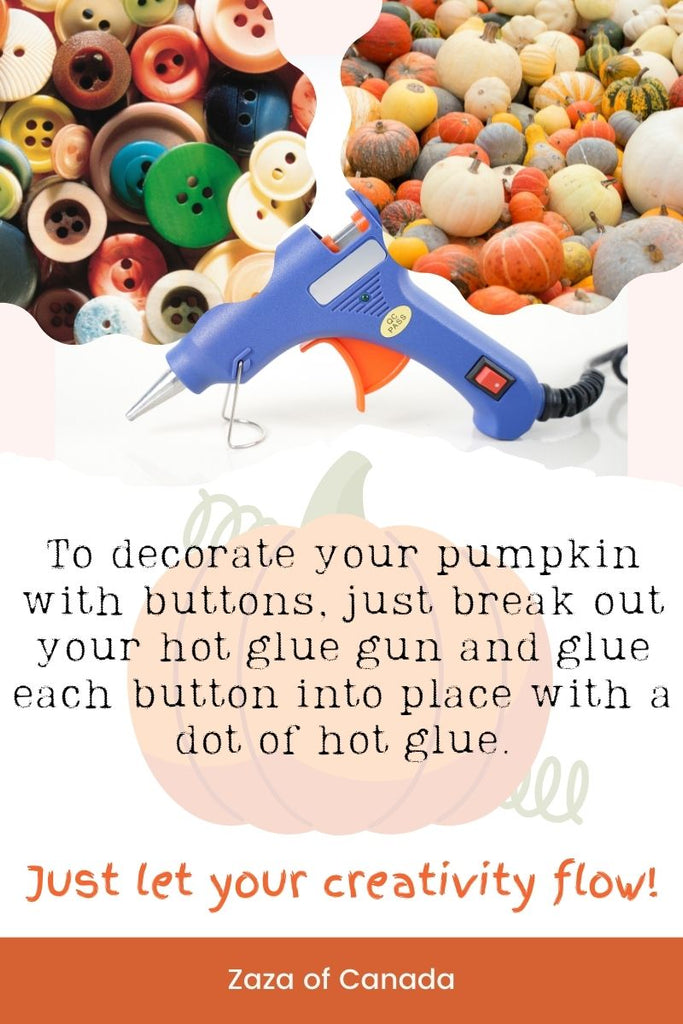 fall decor with buttons