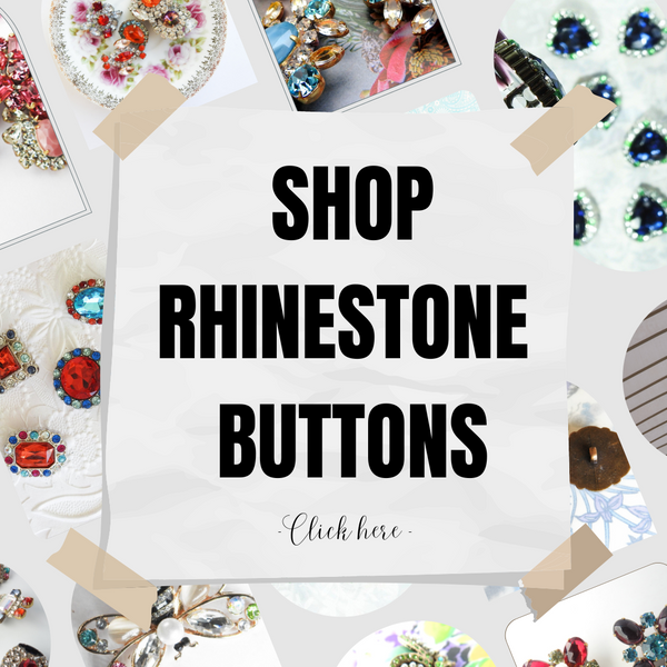 Rhinestone buttons for clothing