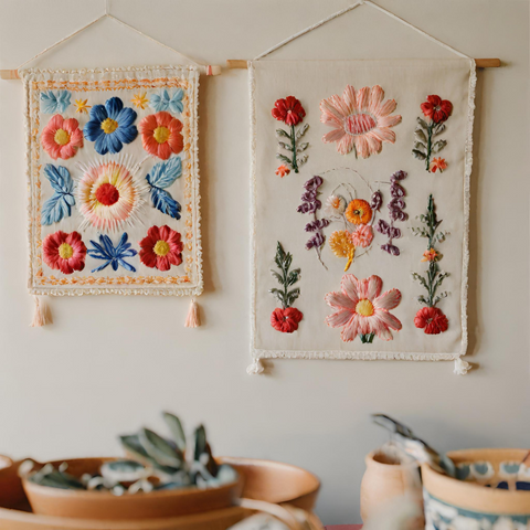 Embroidered Wall Hangings