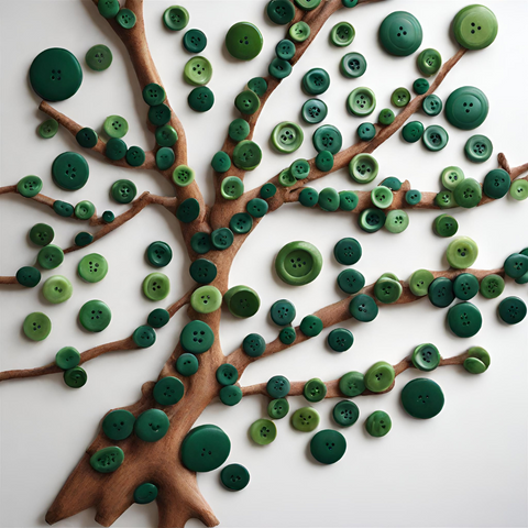 Button Tree Craft