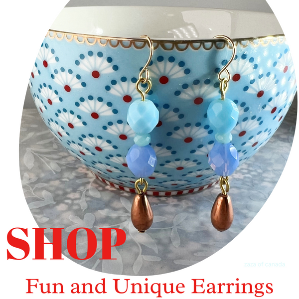 multi colored beaded hoop earrings