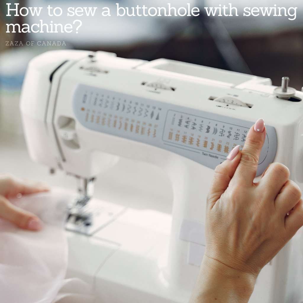 how to sew buttonhole with sewing machine