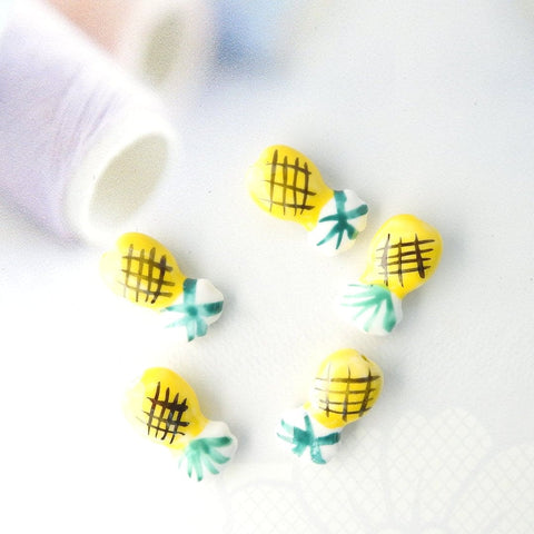 porcelain fruit beads