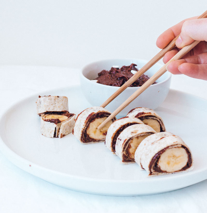 Clever Kidz Banana Chocolate Sushi