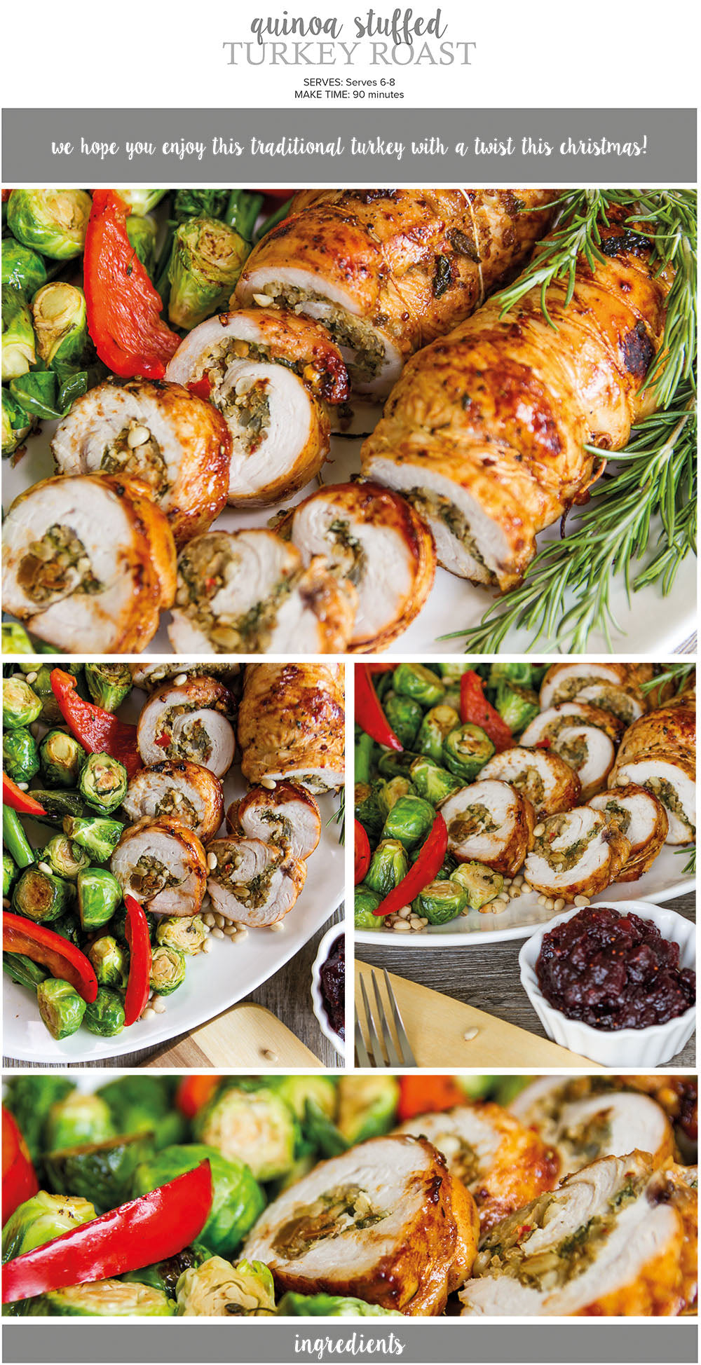 Quinoa stuffed turkey recipe