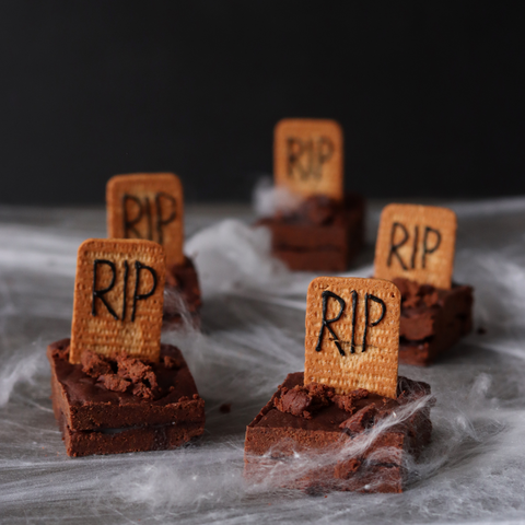 Graveyard Chocolate Fudge Brownies