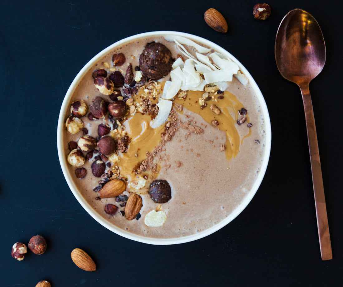 Choc Peanut Butter Protein Smoothie Bowl Recipe