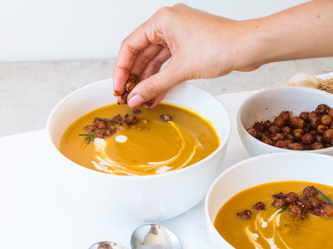 turmeric pumpkin soup vegan gluten free recipe