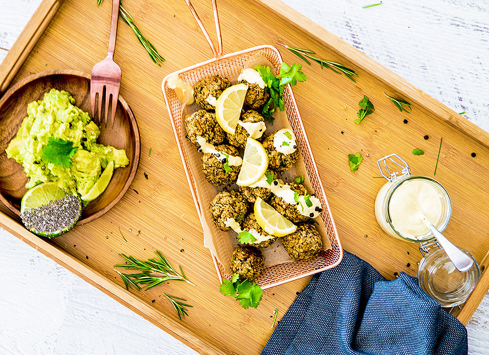 quinoa flake falafels recipe