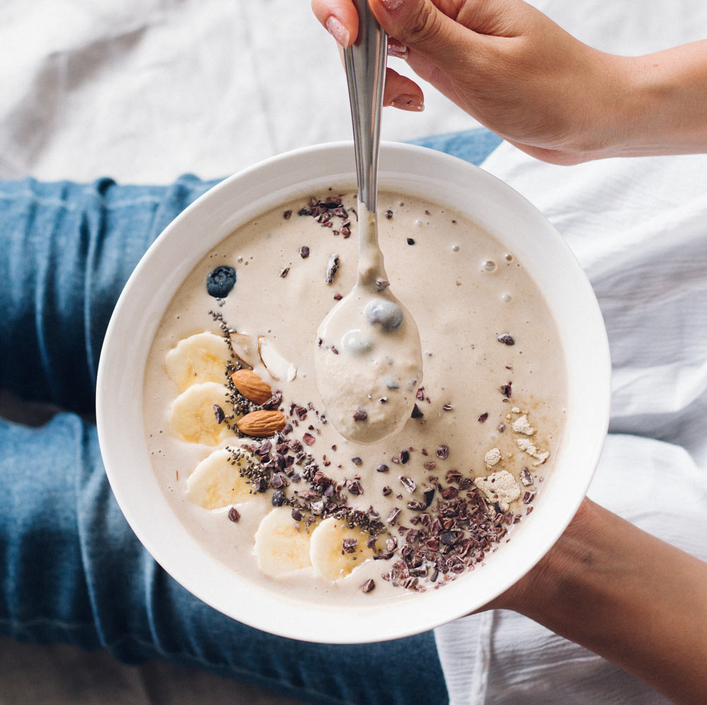 Post Workout Recovery Protein Smoothie Bowl