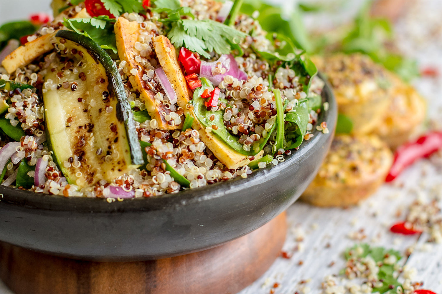 tricolour quinoa salad
