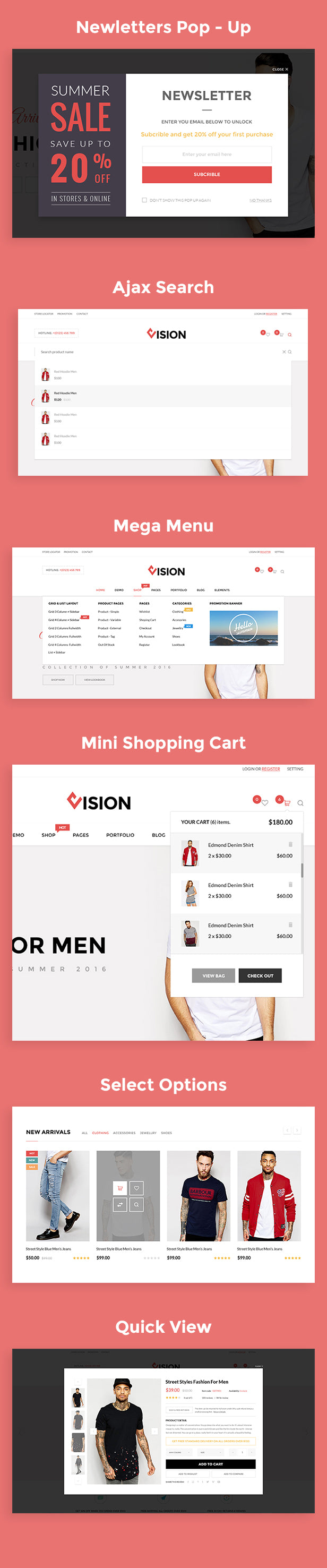 Vision - Clean DRAG and DROP Fashion, Digital Shopify Theme - 8