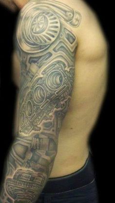 Turbo Engine Tattoo Sleeve I by VillKatArts on DeviantArt