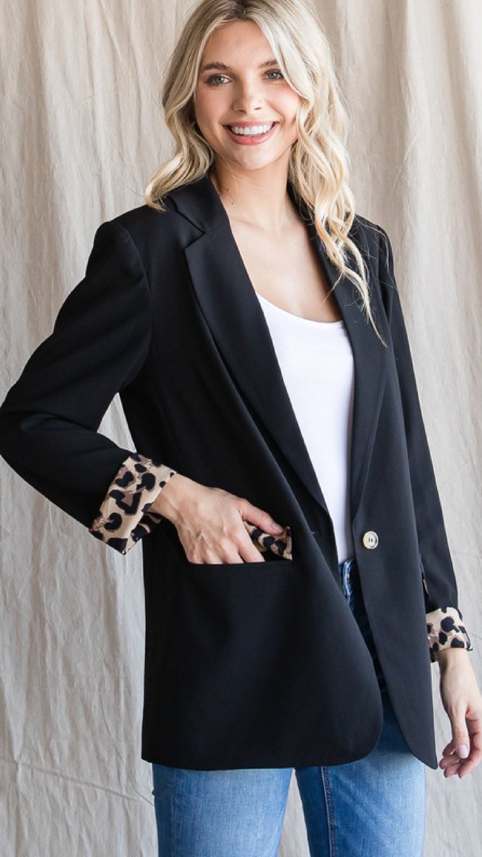 This Caught My Eye Blazer - Black