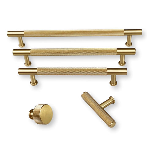 Brass Knurled Cabinet Knobs and Hardware