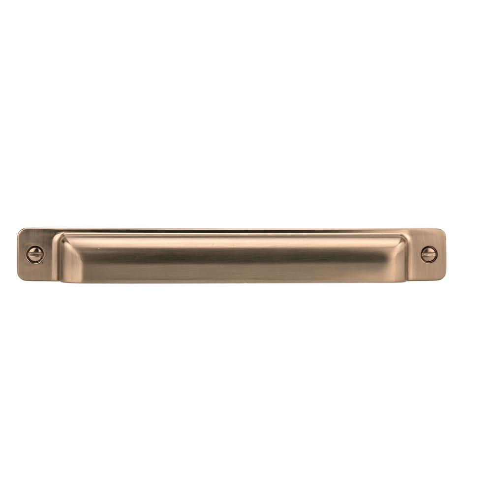 Square Cup Drawer Pulls In Champagne Bronze Cabinet Handles