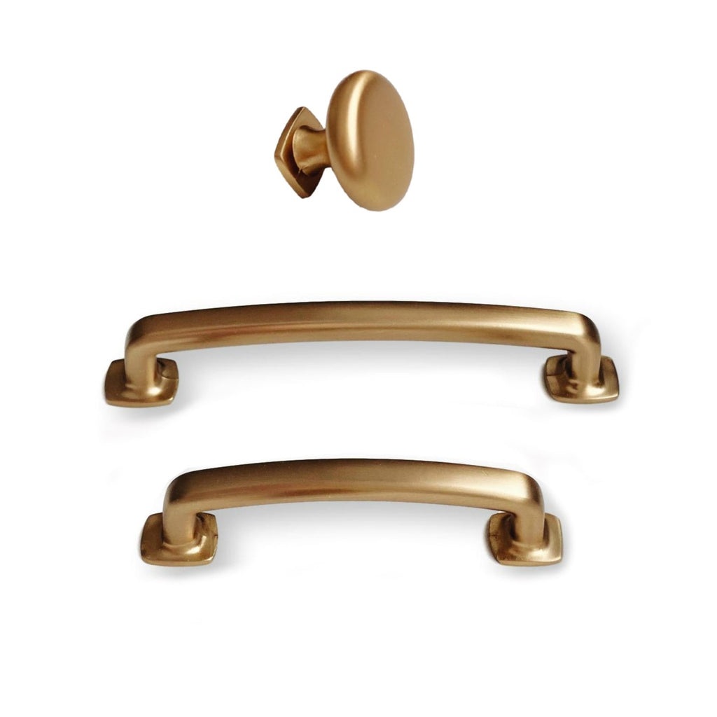 Cup Drawer Pulls Amalfi in Antique Brass – Forge Hardware Studio