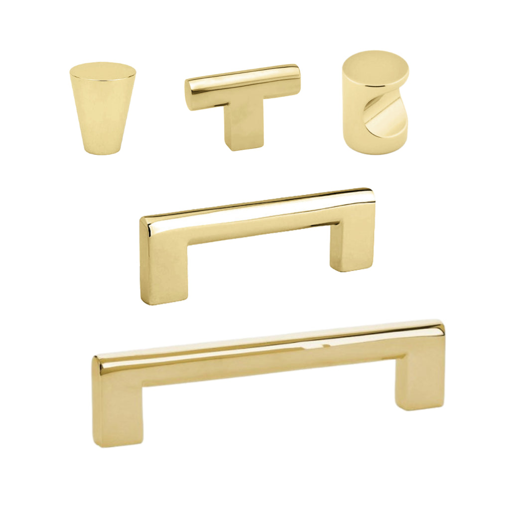 Unlacquered Brass Level Cabinet Knobs and Drawer Pulls – Forge Hardware  Studio